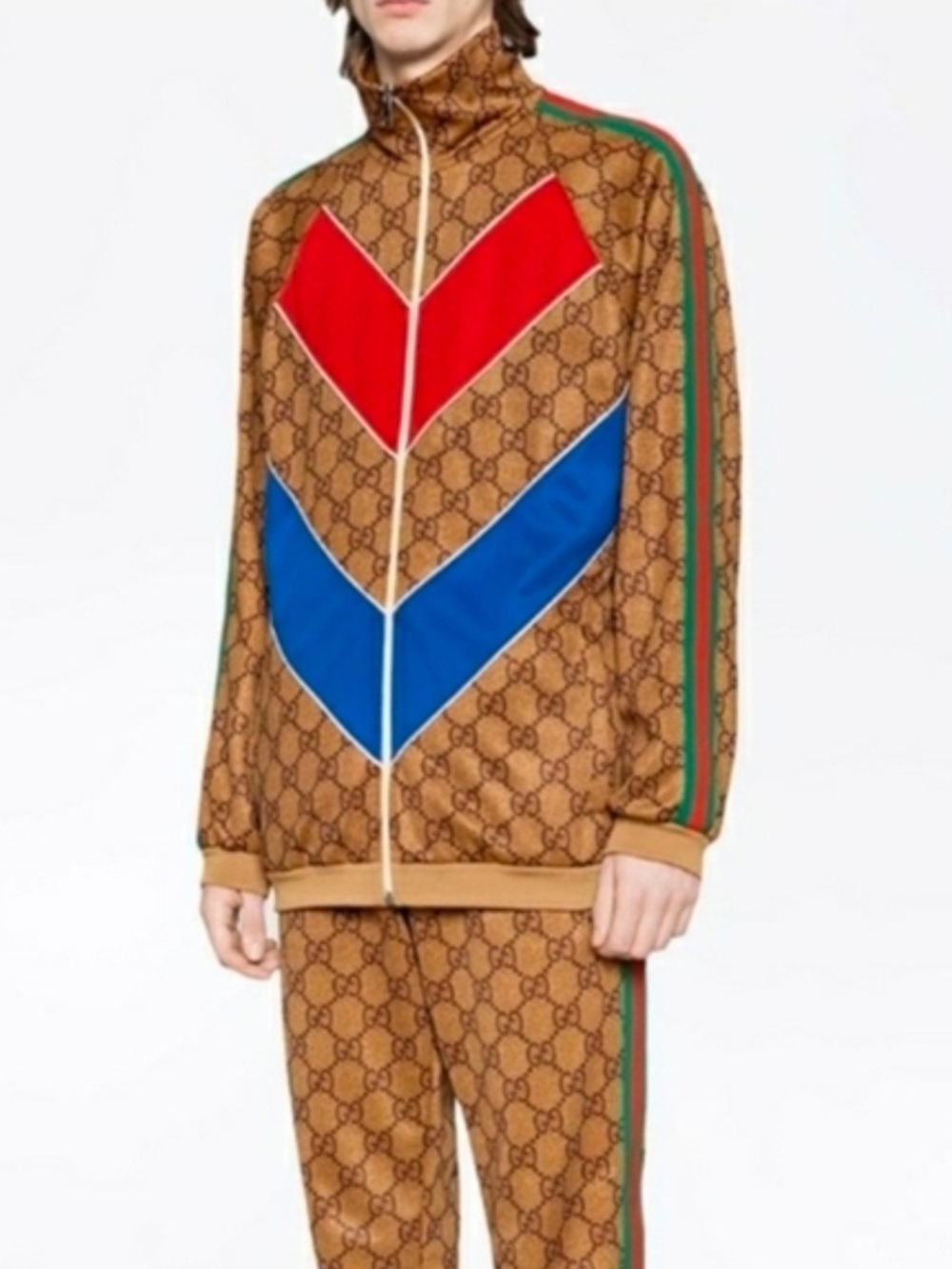Gucci GG Supreme Technical Chevron Jacket
